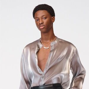 NWT. Zara Limited Edition Mixed Chain with Geometric Metal Beads